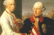 Pompeo Batoni Portrait of Emperor Joseph II (right) and his younger brother Grand Duke Leopold of Tuscany (left), who would later become Holy Roman Emperor as Leopo France oil painting artist